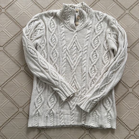 VTG LAUREN RALPH LAUREN sweater size L GUC silk/linen/cotton hand knit 🧶 🐎
